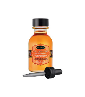 Масло для поцелуев съедобное с разогревом Kama Sutra OIL OF LOVE Tropic Mango 22 ML - No Taboo