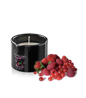 Масажна Свічка їстівна з полуничкою, малиною, суницею RED FRUITS, 180 грам - No Taboo