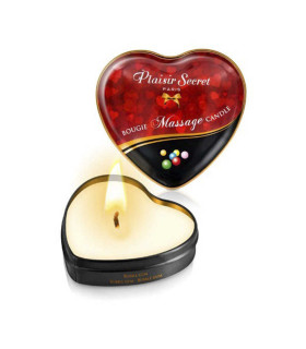 Масажна Свічка сердечко Plaisirs Secrets Bubble Gum 35 мл - No Taboo