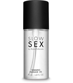 Розігріваюча їстівна масажна олія Slow Sex Bijoux Indiscrets, 50 мл - No Taboo