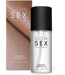 Розігріваюча їстівна масажна олія Slow Sex Bijoux Indiscrets, 50 мл - No Taboo