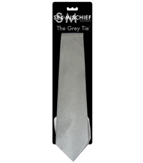 Галстук для связывания Sex & Mischief The Grey Tie серый, One Size - No Taboo