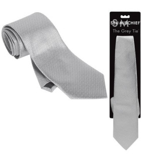 Галстук для связывания Sex & Mischief The Grey Tie серый, One Size - No Taboo