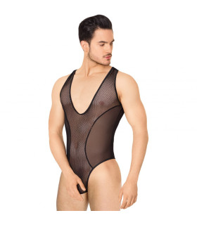 Эротическое мужское сексуальное боди из сеточки, M/L - No Taboo
