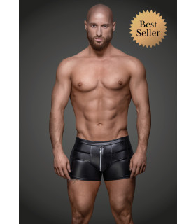 Шорти з декоративними смужками з вінілу H006 від Noir Handmade S - No Taboo