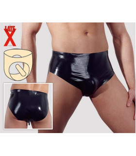 Сексуальные трусы из латекса для мужчин XL - No Taboo