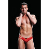 Эротические трусы мужские с двумя полосками LOW-RISE THONG RED, L/XL, фото №1 — секс шоп Украина, NO TABOO