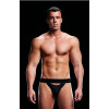Эротические трусы мужские с открытой попой (джоки) LOW-RISE JOCK-BLACK, M/L, фото №1 — секс шоп Украина, NO TABOO