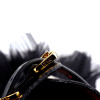 Ошейник с поводком итальянская кожа кружевной фатин Leather Thorn Collar & Chain Leash UPKO, фото №6 — секс шоп Украина, NO TABOO
