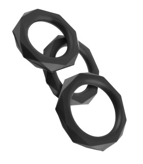 Эрекционное кольцо 3 шт FANTASY C-RINGZ DESIGNER STAMINA SET - No Taboo