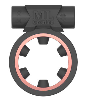 Эрекционное кольцо c вибропулей Magic Ring ML Creation (My Love), черное - No Taboo