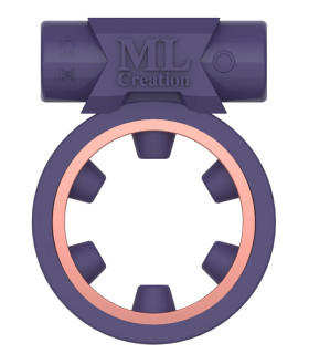 Ерекційне кільце з віброкулею Magic Ring ML Creation( My Love), сіре - No Taboo