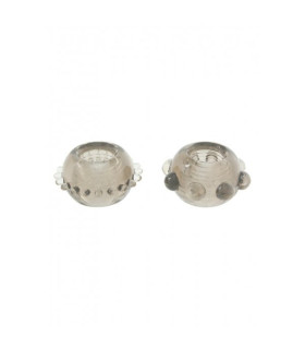 Эрекционное кольцо черное Power Stretchy Rings Black 2шт - No Taboo