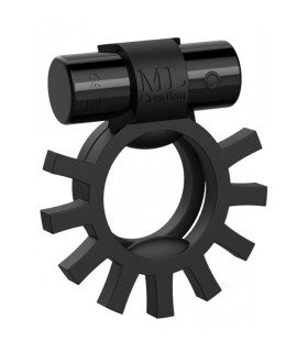 Ерекційне кільце подвійне C вібропулей ML Creation (My Love) Super Ring Black - No Taboo