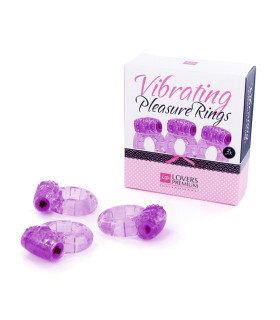 Эрекционное кольцо фиолетовое с вибрацией 1 шт Pleasure Rings - No Taboo