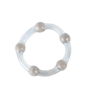 Эрекционное кольцо Metallic Bead Ring - No Taboo