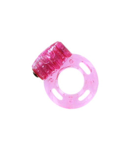 Эрекционное кольцо розовое с вибро Pleasure Rings, 1 шт - No Taboo