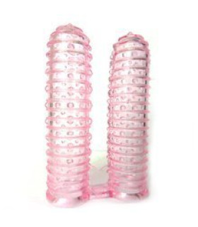 Ребристые насадки на палец Smart Fingers, 2 шт - No Taboo