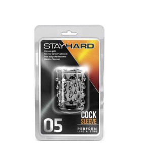 Насадка на пеніс Blush Stay Hard рельефная, прозрачная, 5 х 3.2 см - No Taboo