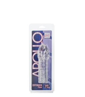 Насадка на член рельефная, удлиняющая CalExotics прозрачная, 16.3 х 3.7 см - No Taboo