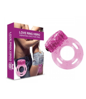 Эрекционное кольцо розвого цвета Love Ringo Erection Ring - No Taboo