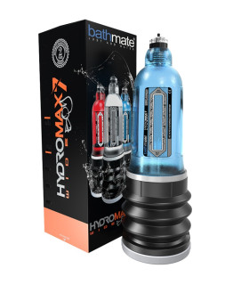 Гідропомпа широка BATHMATE HYDROMAX 7 Wide Boy, блакитна - No Taboo