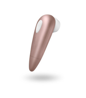 Вакуумный стимулятор Satisfyer Number One для клитора, золотой, 14.3 х 4.6 см - No Taboo