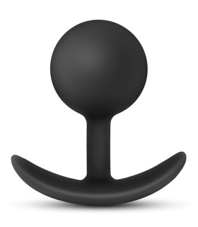 Анальный плаг плаг со смещенным центром тяжести LUXE WEARABLE VIBRA PLUG BLACK - No Taboo