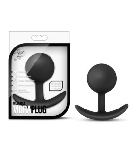 Анальный плаг плаг со смещенным центром тяжести LUXE WEARABLE VIBRA PLUG BLACK - No Taboo