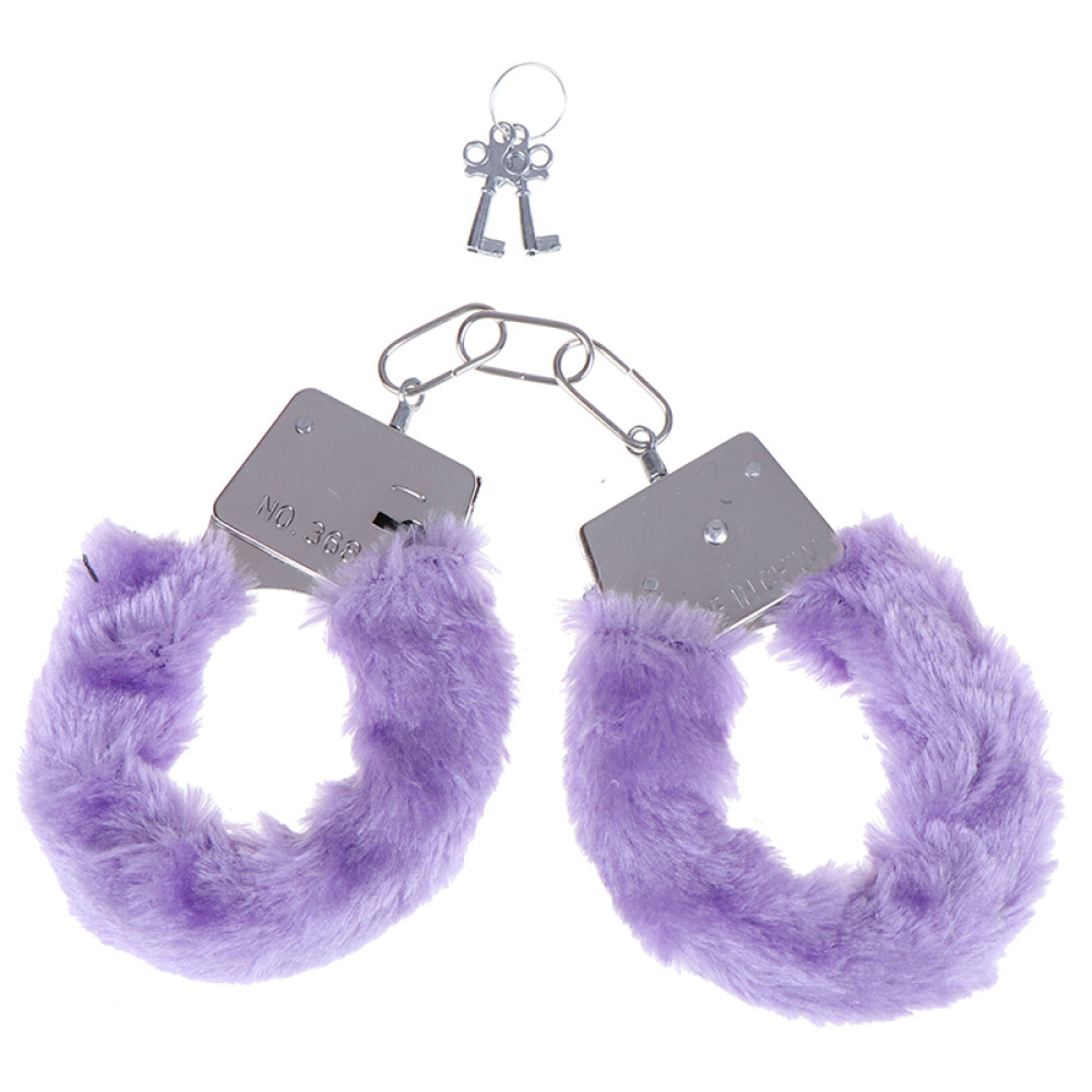 Наручники Fur Love Cuffs фиолетовые NO TABOO, фото №0 — секс шоп Украина, NO TABOO