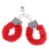 Наручники Fur Love Cuffs красные NO TABOO, фото №1 — секс шоп Украина, NO TABOO