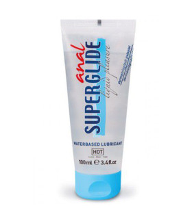 Анальный лубрикант HOT Superglide на водной основе, 100 мл - No Taboo