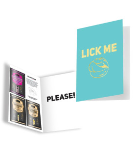 Подарочная открытка с набором сашетов плюс конверт Kama Sutra Lick Me Please - No Taboo