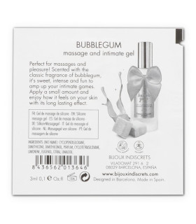 Пробник масло и смазка 2 в 1 с ароматом Bubble gum Bijoux Indiscrets 3 мл - No Taboo