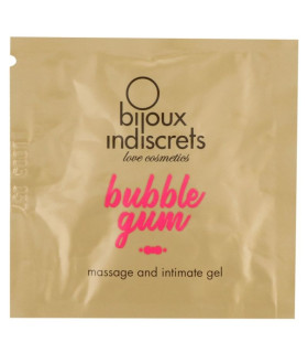 Пробник масло и смазка 2 в 1 с ароматом Bubble gum Bijoux Indiscrets 3 мл - No Taboo