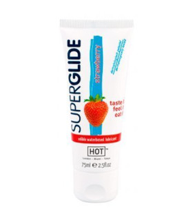 Лубрикант оральный HOT Superglide со вкусом клубники, 75 мл - No Taboo
