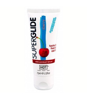Лубрикант оральный HOT Superglide со вкусом вишни, 75 мл - No Taboo