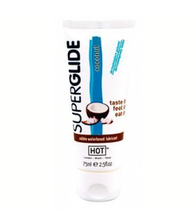 Лубрикант оральный HOT Superglide со вкусом кокоса, 75 мл - No Taboo
