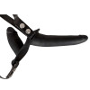Двойной страпон силиконовый на ремнях черный DOUBLE STRAP-ON BLACK SILICONE фото №1 — секс игрушки: Украина, NO TABOO