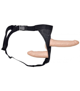 Подвійний страпон з трусиками Double Dongs Strap-on, 19 см х 4.6 см - No Taboo
