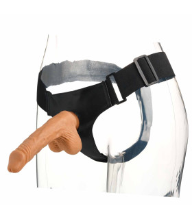 Страпон реалистичный Cock with Balls 20.5 см диаметр - 3,5 - No Taboo