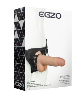 Страпон женский Egzo Еvolution, 3.8 см х 19 см - No Taboo