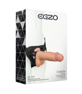 Страпон жіночий Egzo Еvolution, 18,5 см діаметр- 4,5 см - No Taboo