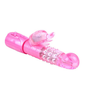 Вибратор розовый Bright Passion Rabbit - No Taboo