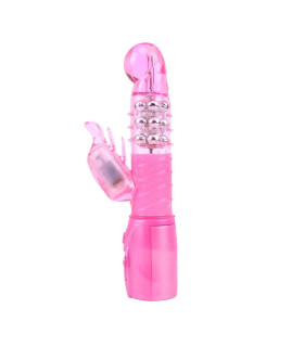 Вибратор розовый Bright Passion Rabbit - No Taboo