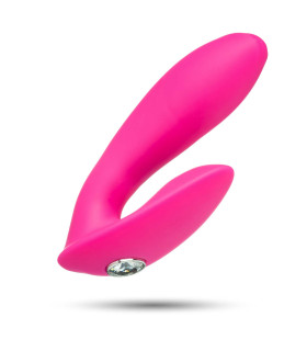 Вибратор для двоих с бриллиантом Adult massager - No Taboo