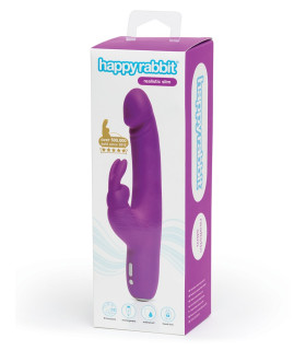Вибратор кролик Happy Rabbit Slimline розовый, 22.5 х 3.5 см - No Taboo