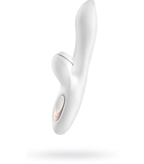 Вибратор-кролик Satisfyer Pro+ G-Spot с пульсацией, белый, 22 х 4.3 см - No Taboo