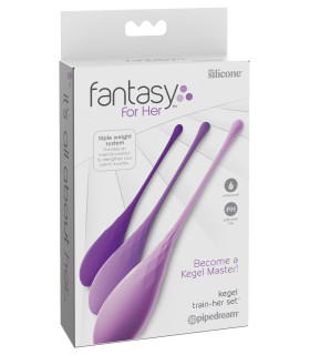 Набор вагинальных шариков Fantasy For Her Kegel Train-Her Set - No Taboo