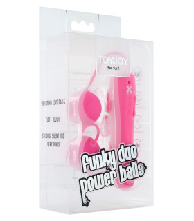 Вагинальные шарики с вибрацией Funky Duo Power Balls - No Taboo